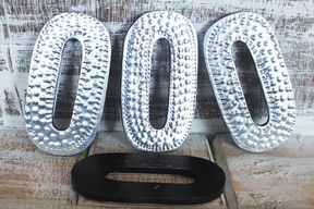 Petites Lettres en Aluminium - O
