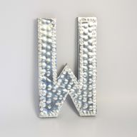 Petites Lettres en Aluminium - W