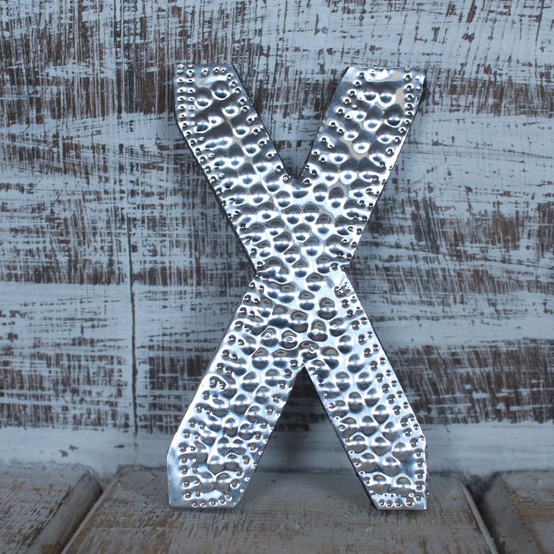 Petites Lettres en Aluminium - X