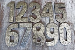 Grandes Lettres en Aluminium – Chiffres 1 à 0
