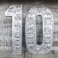 Grandes Lettres en Aluminium – Chiffres 1 à 0