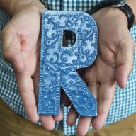 Lettres multi couleurs - Couleurs assorties -Lettre "B" - 15cm