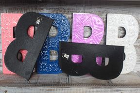 Lettres multi couleurs - Couleurs assorties -Lettre "B" - 15cm