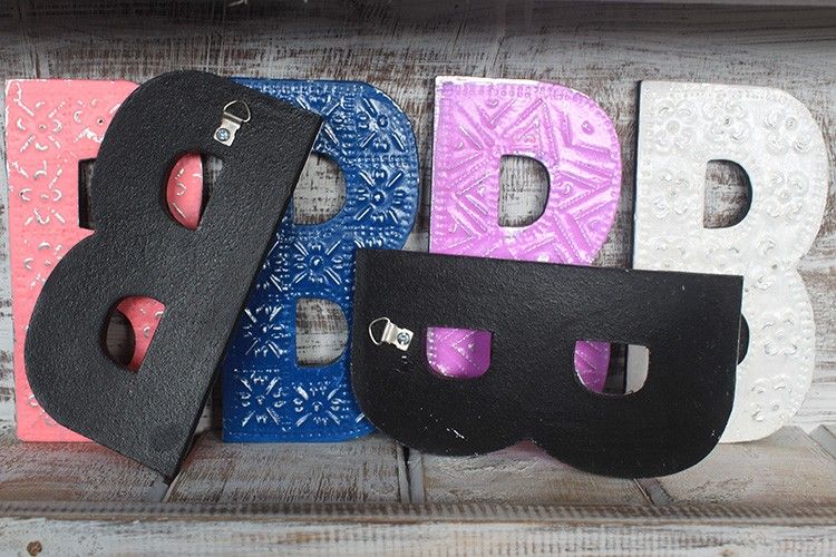 Lettres multi couleurs - Couleurs assorties -Lettre "B" - 15cm