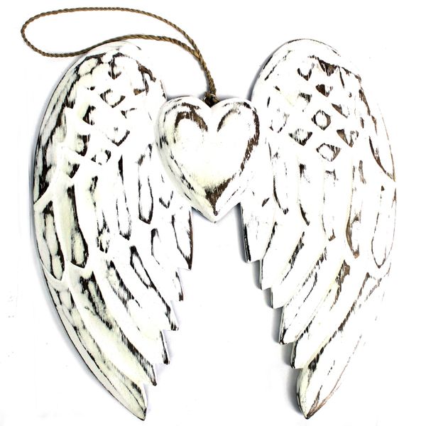 Ailes d’ange artisanales - Coeur - 24cm
