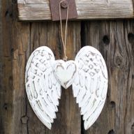 Ailes d’ange artisanales - Coeur - 24cm