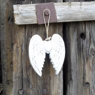 Petites ailes d'ange artisanales - Coeur - 15cm