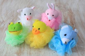 Fleurs de Douche - 5 Couleurs Animaux en Coton 27g