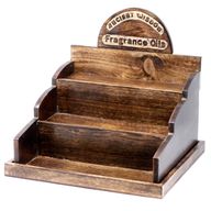 Présentoir en bois de manguier pour Huiles Essentielles / Huiles Parfumées
