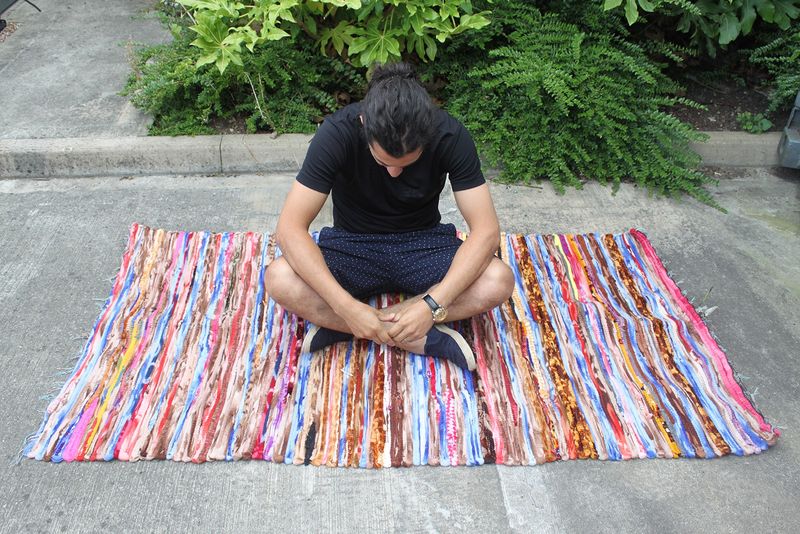 Tapis en Velours Tissés à la Main   - 105x185cm