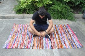 Tapis en Velours Tissés à la Main   - 105x185cm