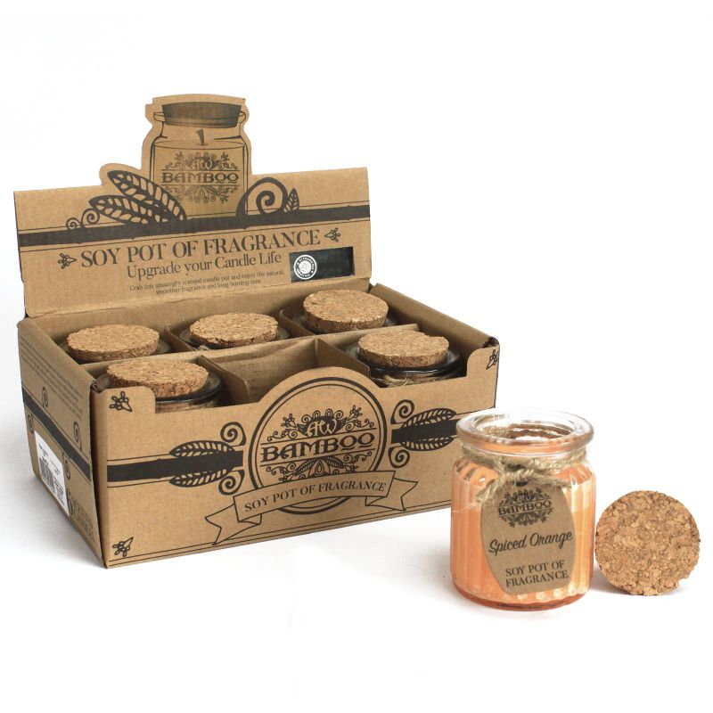 Bougies en pot à la cire de soja - Orange Epicée