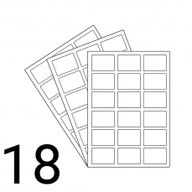 Kraft Marron - 18 Étiquettes A4 Bords Ronds