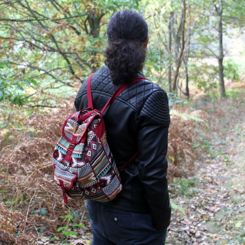 Sac à Dos Jacquard - Chocolat