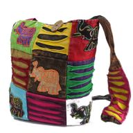 Sac Ethnique - Chocolat / Elephant