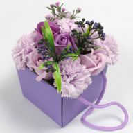 Bouquet de Fleurs de Bain - Roses et œillets Lavande - Spécial