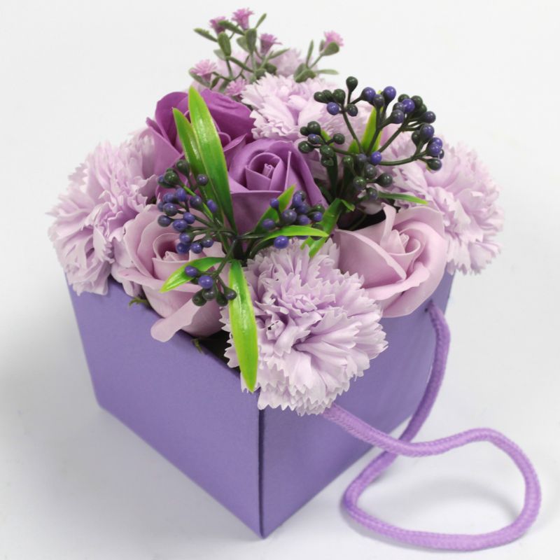 Bouquet de Fleurs de Bain - Roses et oeillets Lavande