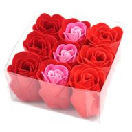 Boîtes de 9 Roses de Savon - Rouge