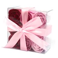 Boîtes de 9 Roses de Savon - Rose