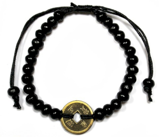 5x Bracelets Feng shui de Bali Bracelets Fend shui - Noir