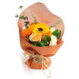 6x Bouquets de Fleurs- Savon Orange