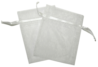 30x Sachets Organza - Blanc