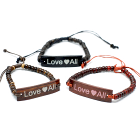 6x Bracelets Coco Slogan - LoveAll