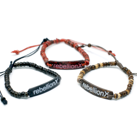 6x Bracelets Coco Slogan - Rebellion X