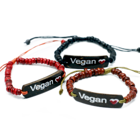 6x Bracelets Coco Slogan - Vegan