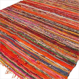 Tapis Indisens de Luxe 151 x 90cm  - Orange