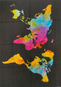 Décoration Murale en Coton  - Monde