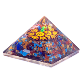 Pyramide Orgonite - Om Chakra - 70mm