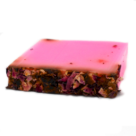 Lot de 13 Tranches de Savons Rose & Pétales de Rose - 100g