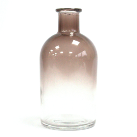 6x 250 mL Bouteilles Diffuseur Antique Ronde - Charbon (bouchons vendus séparément)