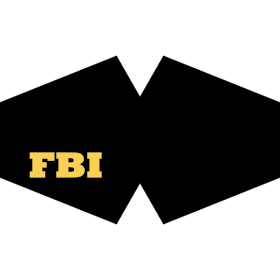 3x Masques Personnalisés en Tissu Adulte - FBI