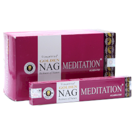 12x 15g Golden Nag - Meditation Encens