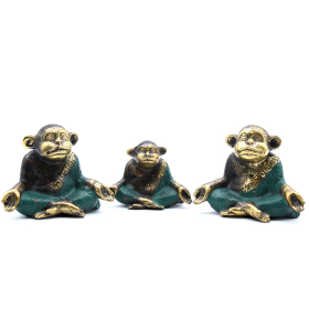 Set de 3 - Famille de Singe Yoga (asst sizes)