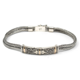 Bracelet Or et Argent - Unisexe Motif 1