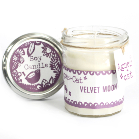 6x Bougie en pot de confiture - Velvet Moon