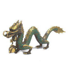 Fengshui - Petit Dragon avec Boule - 20cm