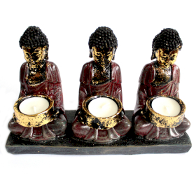 Bouddha Antique - Bougeoir Trois Dévots