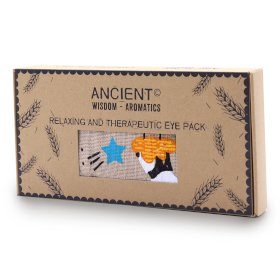 Coussin pour les yeux en coton naturel lavande et Juco dans une boîte cadeau - Panda Endormi