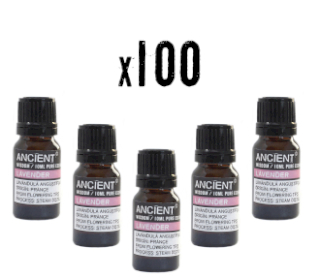 100x Huiles Essentielles Lavande 10ml - Pack