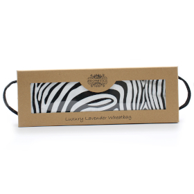 Sac de blé de lavande de luxe dans une boîte cadeau - Zebra