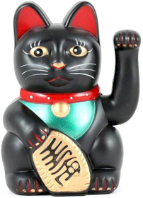 Chat Argent Noir - 15cm