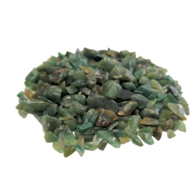 Eclats de pierres précieuses d\'Avenurine verte en vrac - 1KG