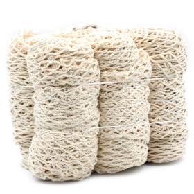 6x Sac filet pur coton - Naturel