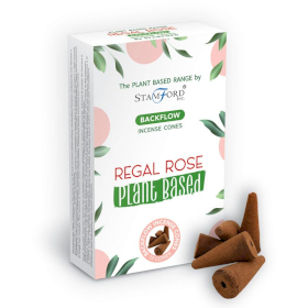 6x Cônes d\'encens à base de plantes - Regal Rose