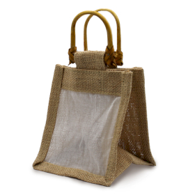 10x Sac cadeau 100% naturel - Un pot