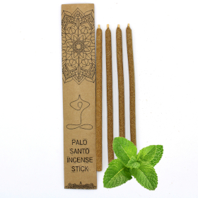 3x Large bâtons d\'encens Palo Santo - Menthe poivrée